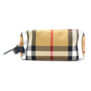 Burberry Silver Check Bag Canvas Shoulder